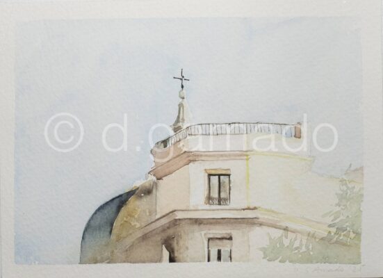La cúpula de la virgen, 2025
Acuarela sobre papel
13x18 cm
29€