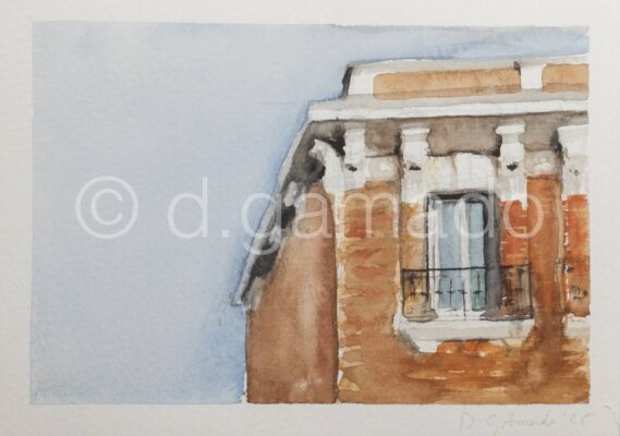 Mirando a poniente, Madrid 2025
Acuarela sobre papel
13x18 cm
29€