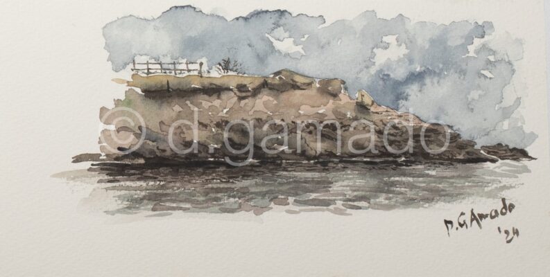 El cañonero, 2024
Acuarela sobre papel
12x22,9 cm
27€