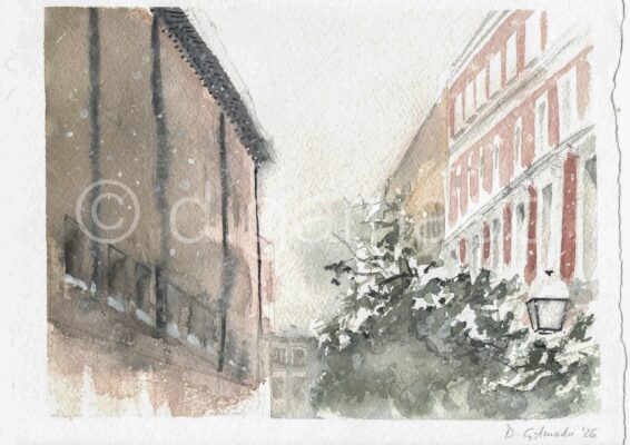 Filomena 3, 2026
Acuarela sobre papel de 21x29,7
<s>61€</s> 55€